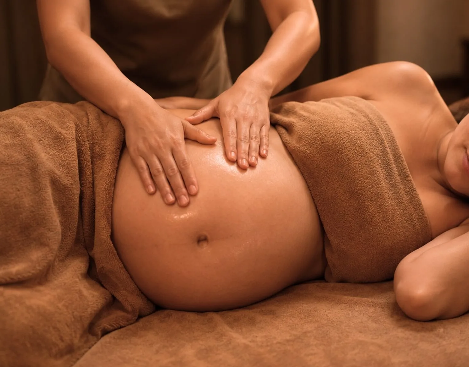 Massage toàn thân nhẹ nhàng cho mẹ bầu