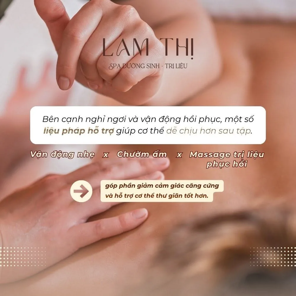 Massage trị liệu giúp phục hồi cơ thể sau khi tập