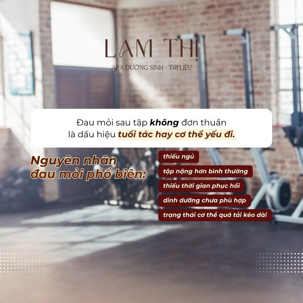 Nguyên nhân đau mỏi phổ biến sau tập luyện