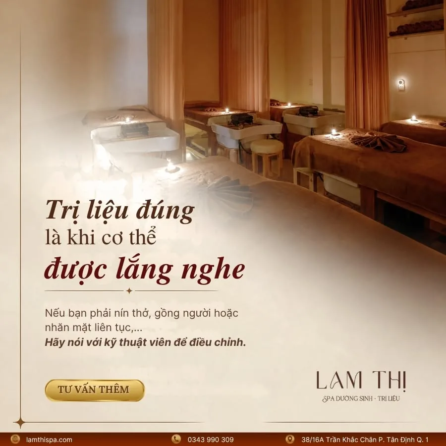 Phòng trị liệu Lam Thị – trị liệu đúng là khi cơ thể được lắng nghe