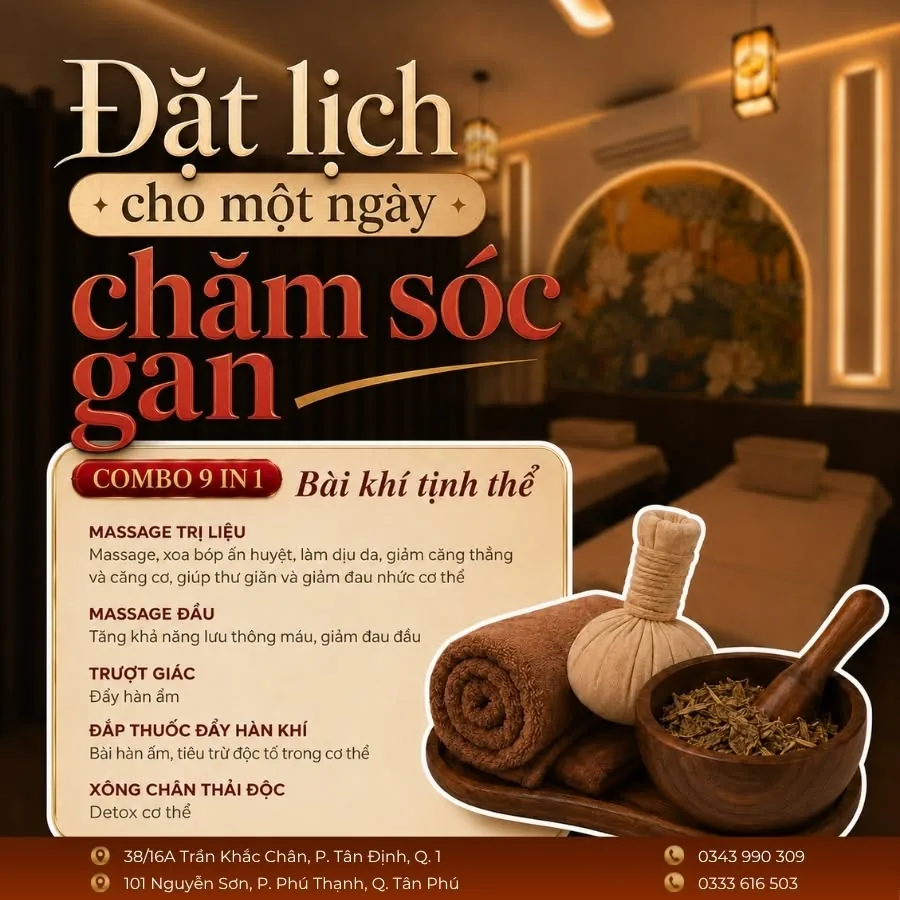 Combo chăm sóc gan 9 trong 1 tại Lam Thị
